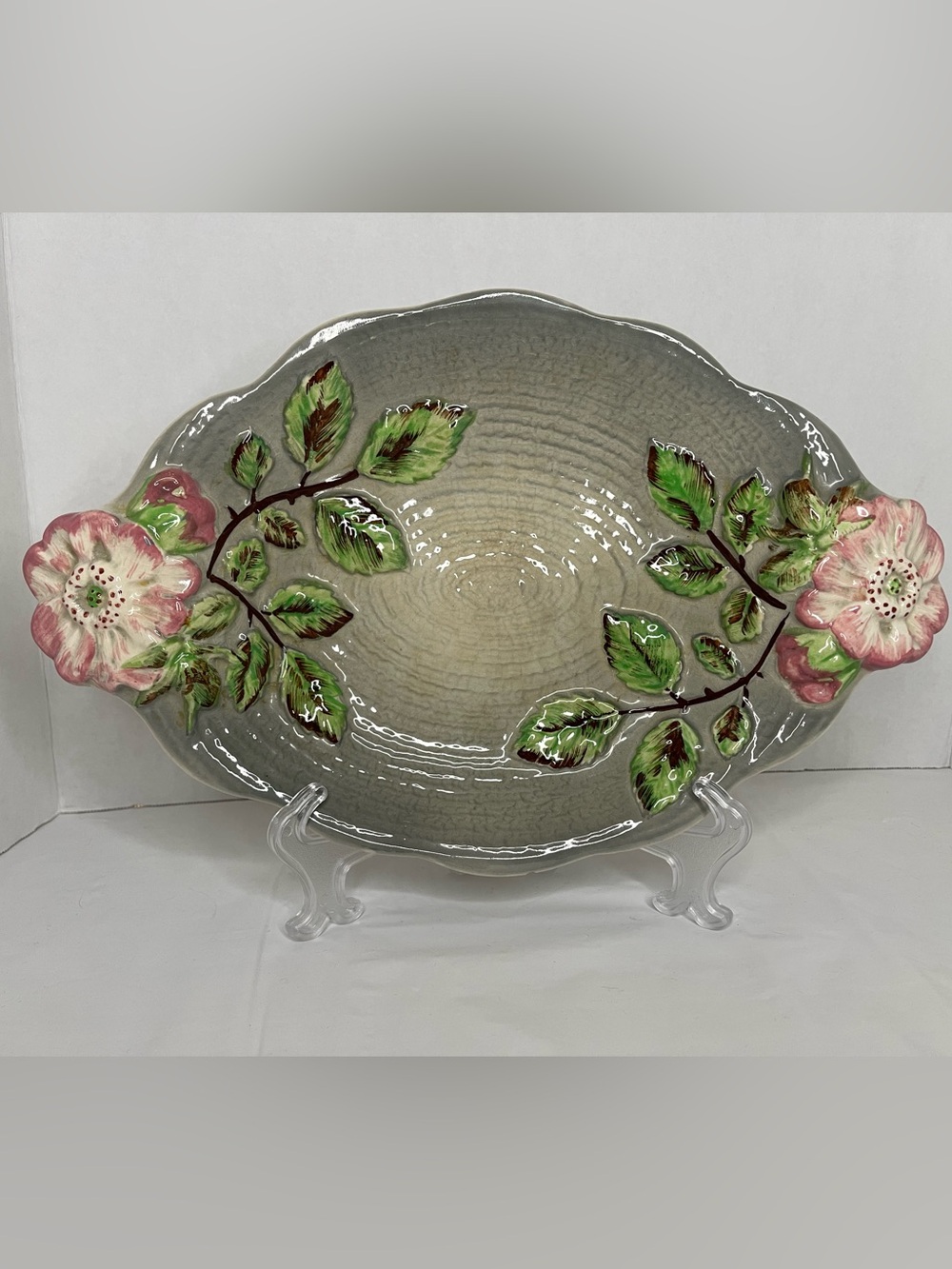 Vintage Shorter and Sons Wild Rose Dish